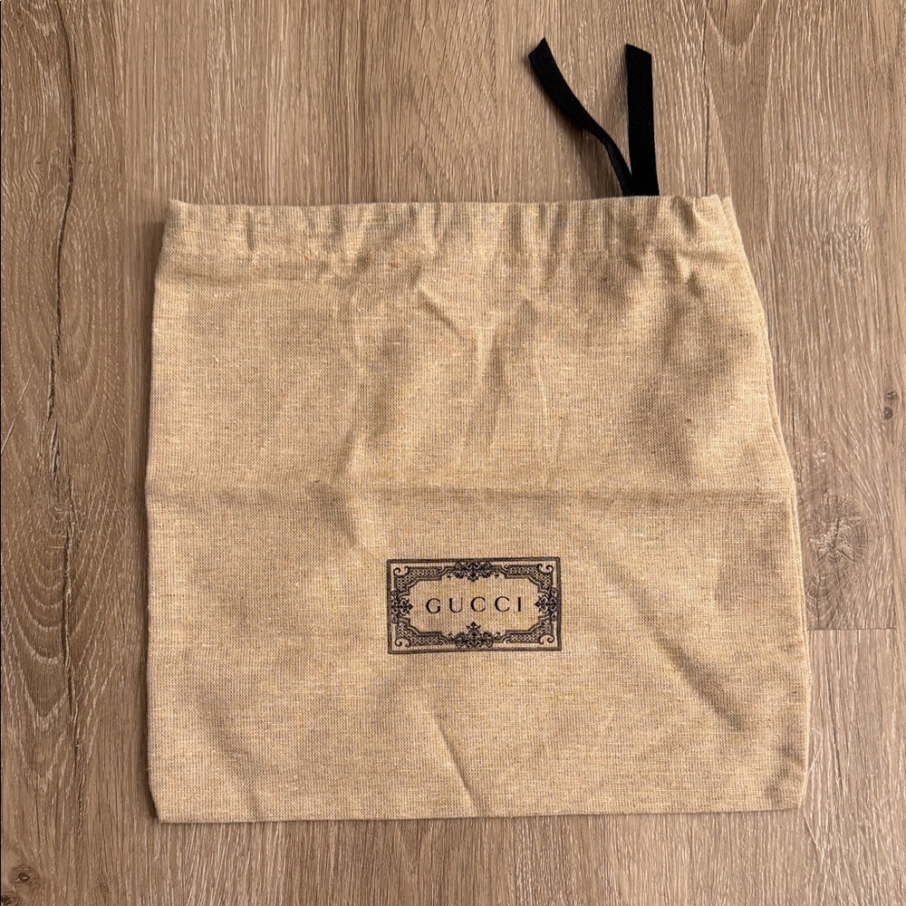 Gucci Beige Drawstring Dust Pouch